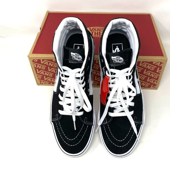 Vans Sk8 Hi Men's Size Canvas High Top Black Skateboarding White VN0A32QGQW7 - Picture 4 of 11